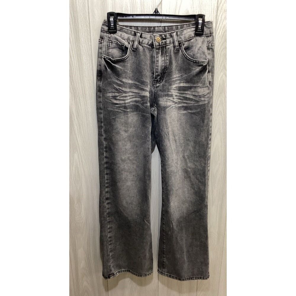 SHEIN Women's (Size 26) Black Denim Jeans Button Pockets Cotton Polyester